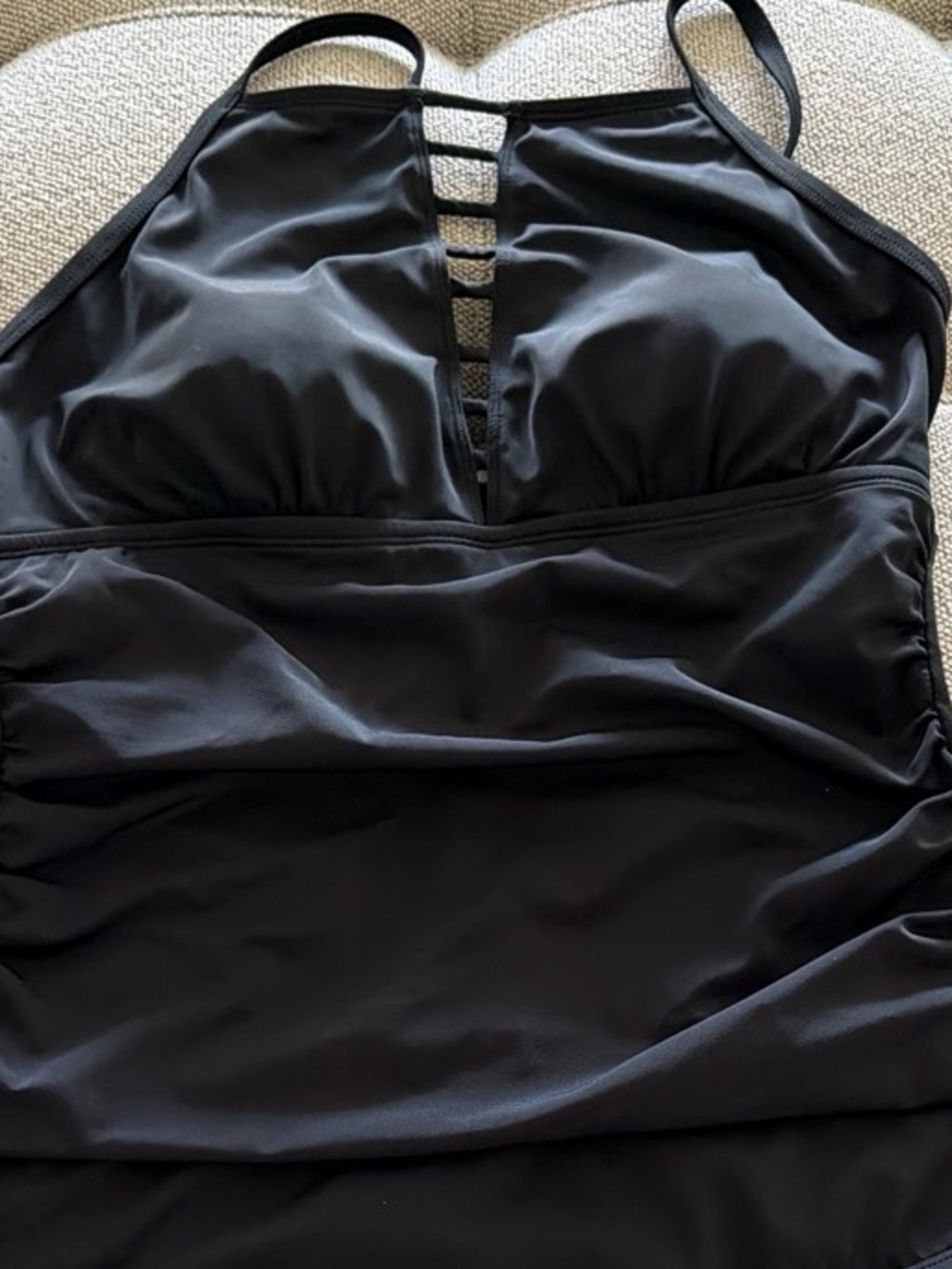 Jantzen Black Strappy One-Piece Swimsuit